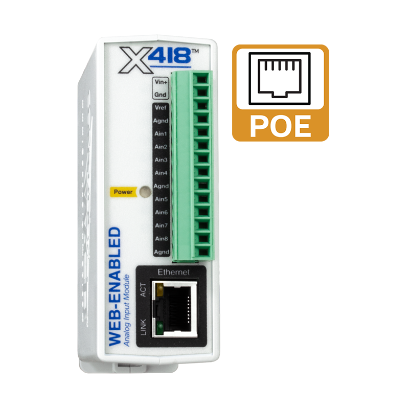 OA機器 CRG-418BLKVP X-418 | Web-Enabled, 8-Channel Analog Input Module