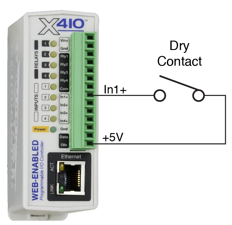 X-410 Dry Contact Diagram