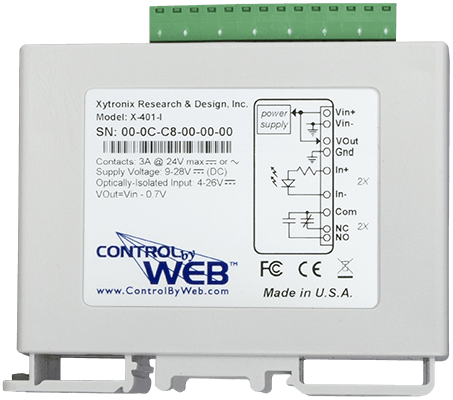 X-410 Side Label View