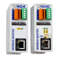 X-404 and X-404C Modbus Master Controller