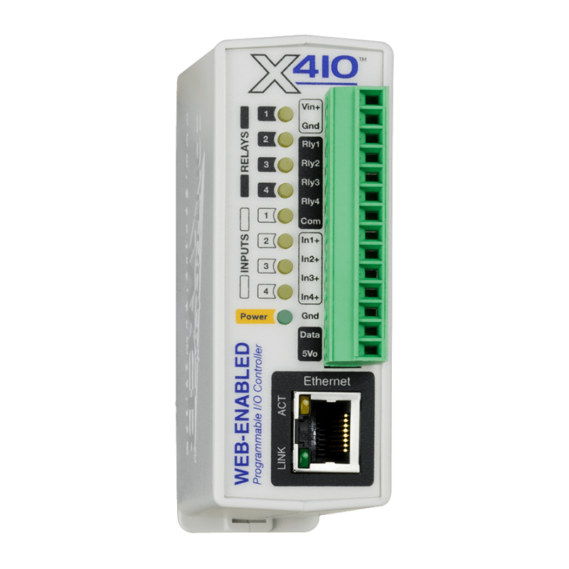 X-410 - 4 input and 4 relay programmable controller