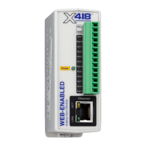 X-418 - web-enabled multi-function 8-channel analog input module