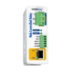Original WebRelay Single Relay & Input Module with one electromechanical relay, one optically isolated input, and built-in web server for remote control
