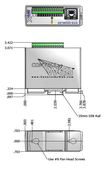 400 Series Device Dimensions